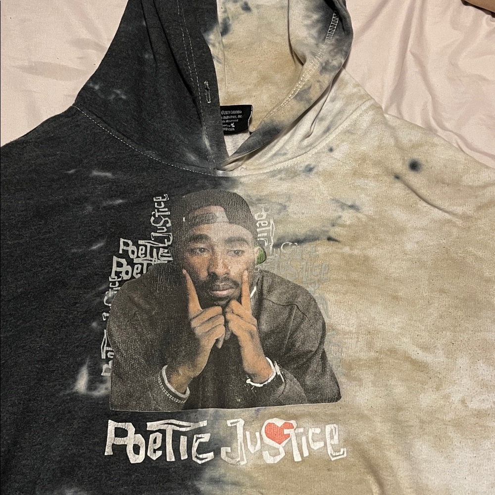 Stylish Kids Hoodie with Poetic Justice Graphic